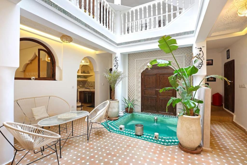 Riad El Khir En Centre Ville Rooftop Et Bassin Marrakesz Zewnętrze zdjęcie