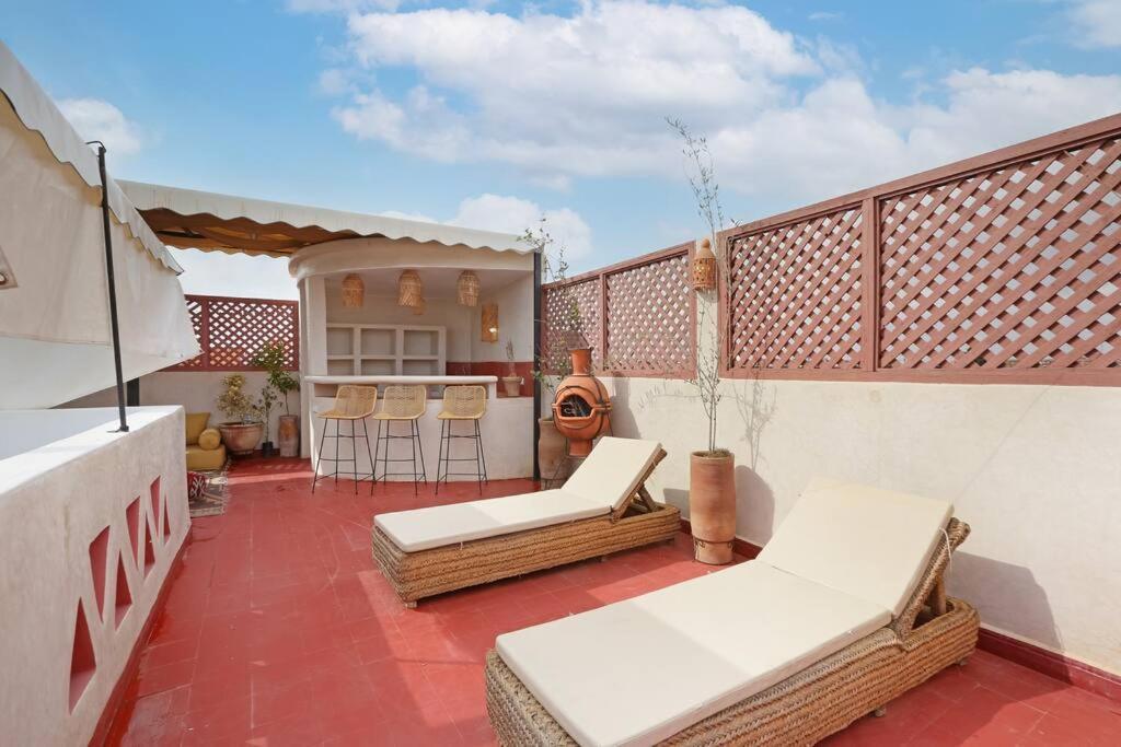 Riad El Khir En Centre Ville Rooftop Et Bassin Marrakesz Zewnętrze zdjęcie